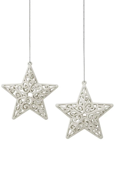 Beysüs Yılbaşı Çam Ağacı Süsü Yıldız 2 li Beyaz - 2