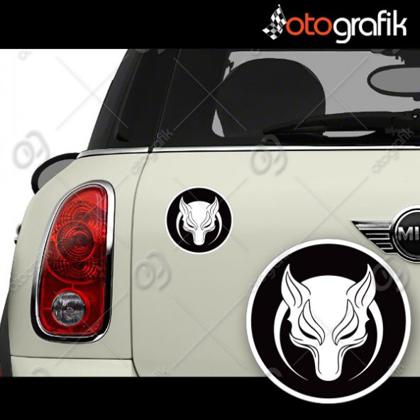 OTOGRAFİK - BÖRÜ KURT LOGO ARMA OTO STİCKER