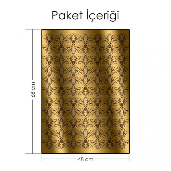 Arılar-2 Metalik Duvar Stickerı - 2