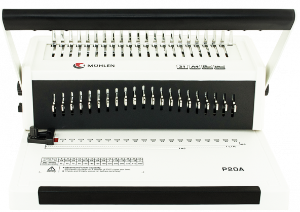 MÜHLEN P20A Plastik Spiral Delme ve Ciltleme Makinesi Çift Taraflı Kol Sistemi - 7