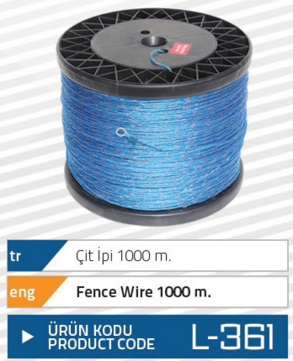 GNC ELEKTRİKLİ ÇİT İPİ 1000 METRE