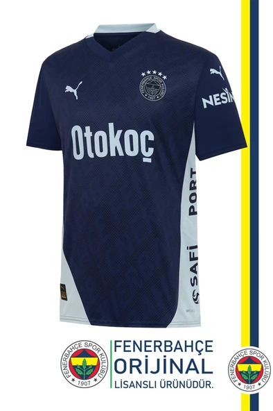 Fenerbahçe Orijinal 24/25 Mavi Çocuk Forma Bileklik Hediyeli Özel Tasarım Hediyelik Ahşap Kutulu - Resim 2