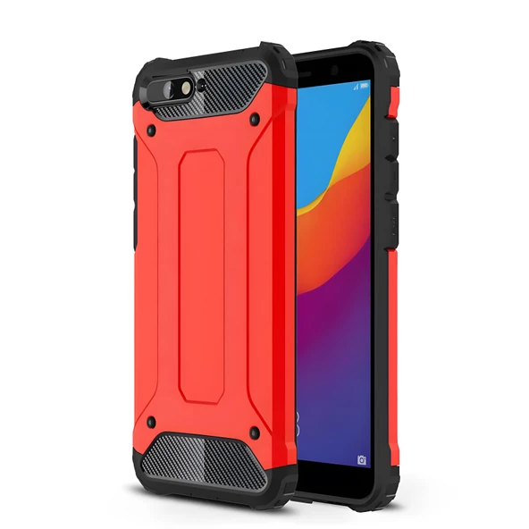 Huawei Y6 2018 Kılıf Crash Zırh Silikon Kılıf - Resim 4