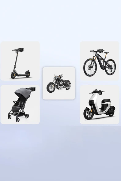 Motosiklet Bisiklet için Ayarlanabilir 2in1 Telefon ve Bardak Tutucusu - 5