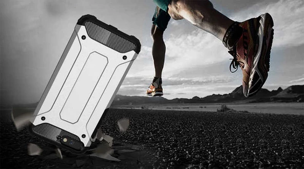 Huawei Y6 2018 Kılıf Crash Zırh Silikon Kılıf - Resim 8