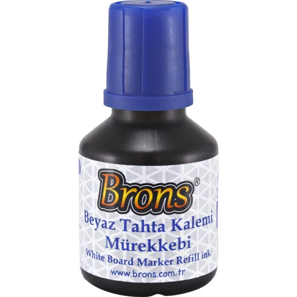 Brons Tahta Kalem Mürekkebi 30 CC Mavi (1 Adet)