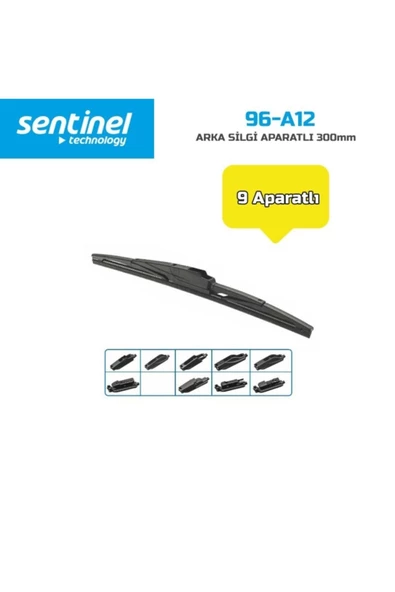 Aparatlı Arka Silecek 300mm / 12" 9 Aparat - 2
