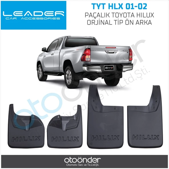 Leader Toyota Hilux Orjinal Tip 4 Lü Ön Arka Paçalık Çamurluk Tozluk