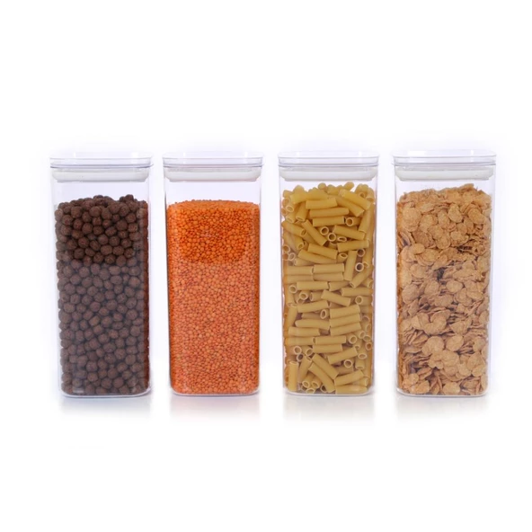 Vakumlu Hava Almaz Saklama Kabı Seti Erzak Kabı 12 Adet 2100 ML - Resim 5