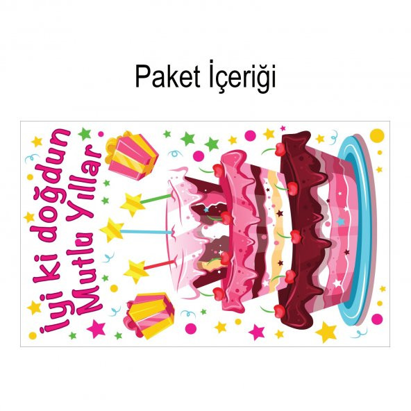 Doğum Günü Partisi-2 98 x101 cm Duvar Sticker - 2