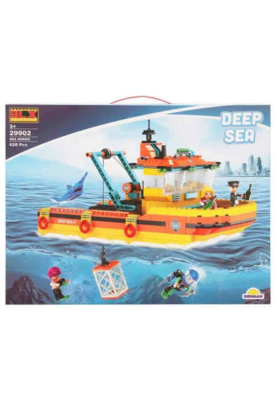 Sea Deniz Madenciliği Gemisi Oyun Seti 628 Parçalı Yapım Oyuncağı - 4