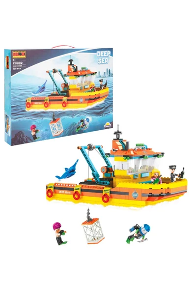 Sea Deniz Madenciliği Gemisi Oyun Seti 628 Parçalı Yapım Oyuncağı - 3