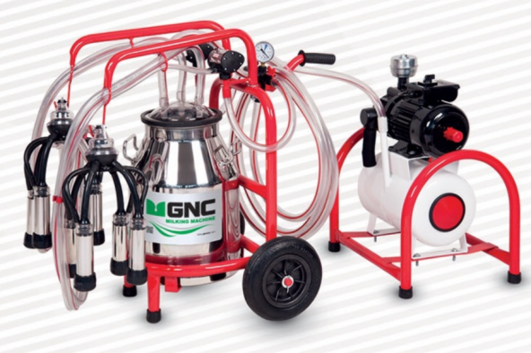 Gnc Ssm 40.8 Yarı Sabit Çift Sağım Alüminyum Tek Güğüm Süt Sağım Makinesi