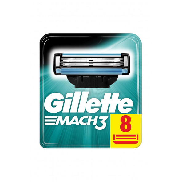 Gillette Mach 3 Tıraş Bıçağı 8'li Yedek 3014260243548 - 2