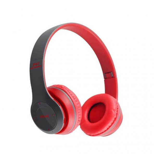 P47 SD Kart Destekli Aux Girişli Bluetooth 5.0 Kulak Üstü Kablosuz Kulaklık - 3
