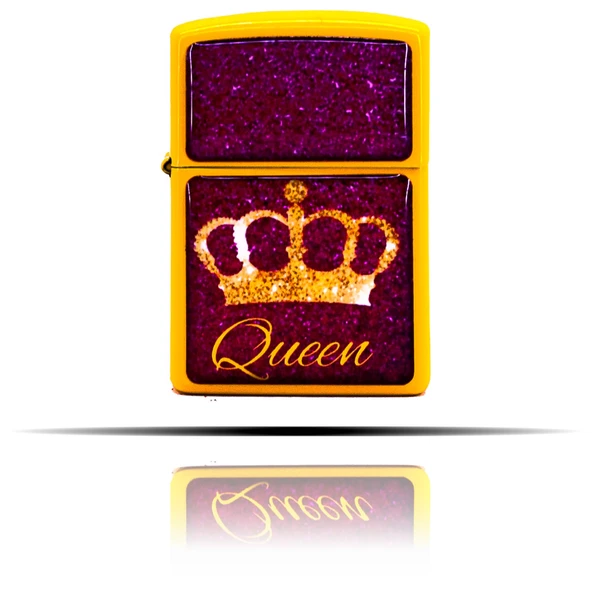 Queen Sarı Benzinli Çakmak - 2