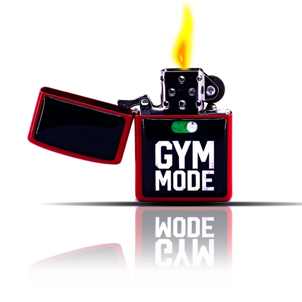 Gym Mode On Kırmızı Benzinli Çakmak - 5