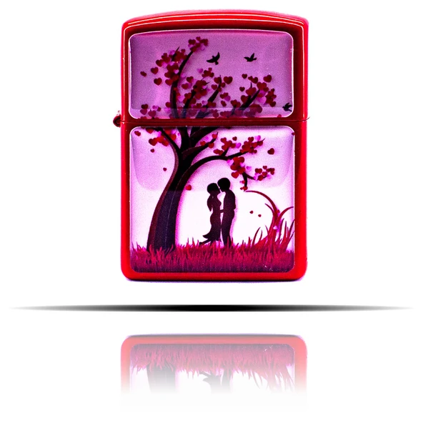 Sevgililer Günü Kırmızı Benzinli Çakmak - Resim 5