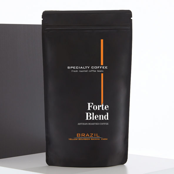 Forte Blend Artisan Coffee Brazil Yellow Bourbon Rainha Farm French Press Kahve 250 G