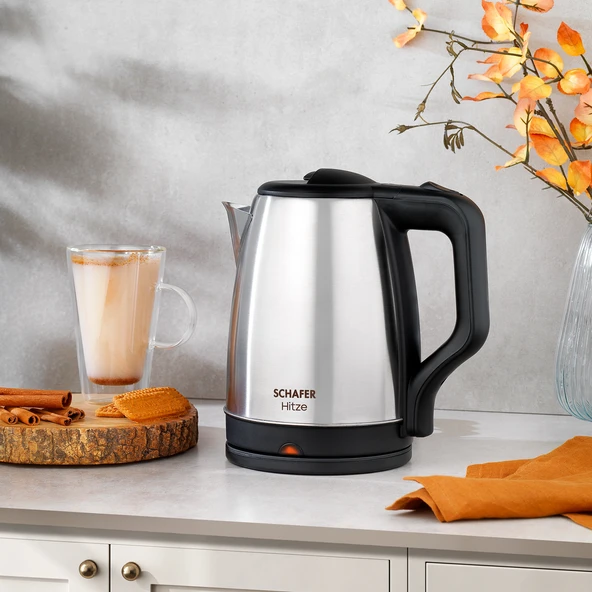 Schafer Hitze Paslanmaz Çelik Su Isıtıcı (Kettle)-Inox - 5