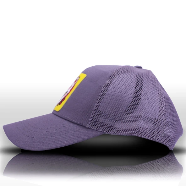 Kitsune Anime Fileli Lila Beyzbol Kadın Şapka Trucker Cap - 3