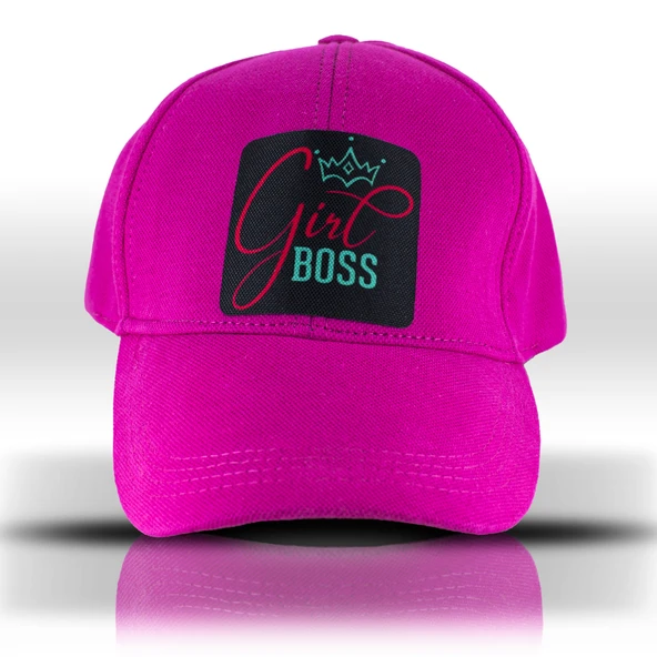 Girl Boss Patron Fuşya Pembe Beyzbol Kadın Şapka - 4