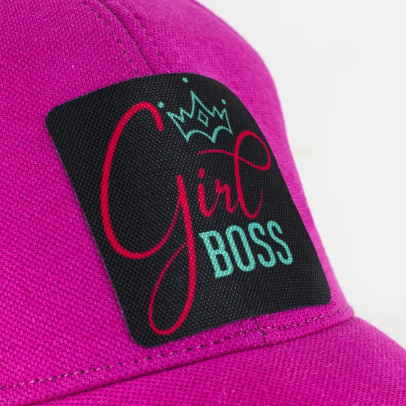 Girl Boss Patron Fuşya Pembe Beyzbol Kadın Şapka - 2