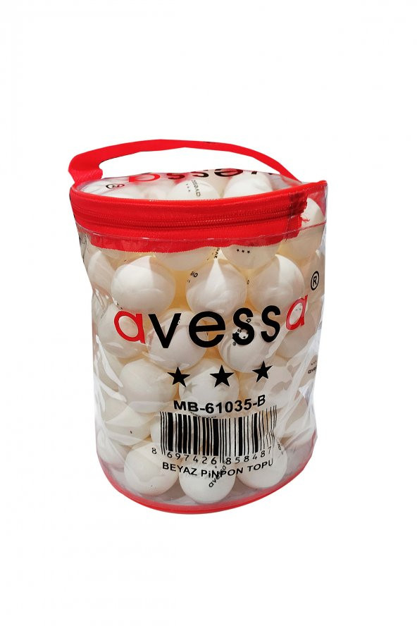 Avessa ABS Masa Tenisi Topu Gazlı Pinpon Topu Beyaz