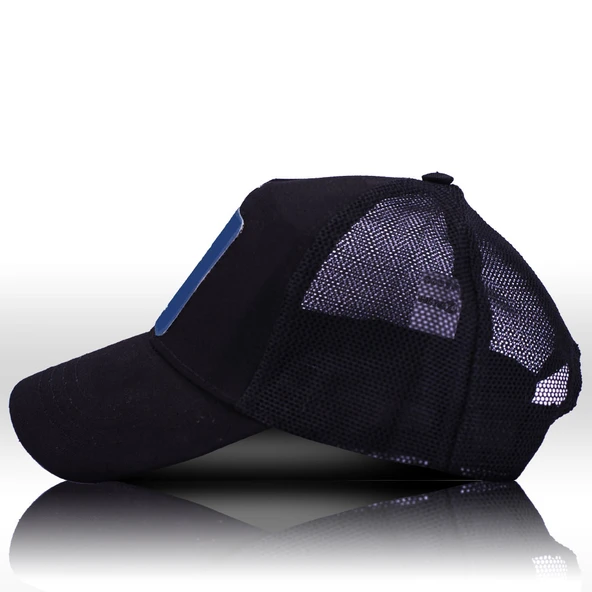 Retro Hot Road Master Fileli Siyah Beyzbol Şapka Unisex Trucker Cap - 3