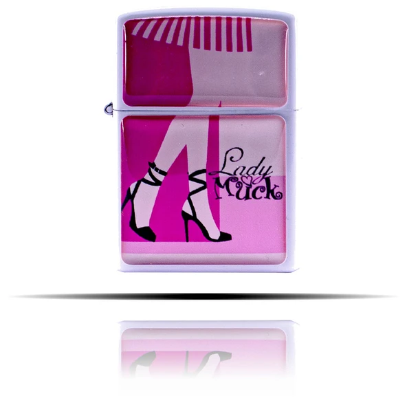 Barbie Lady Muck Beyaz Benzinli Çakmak - 2