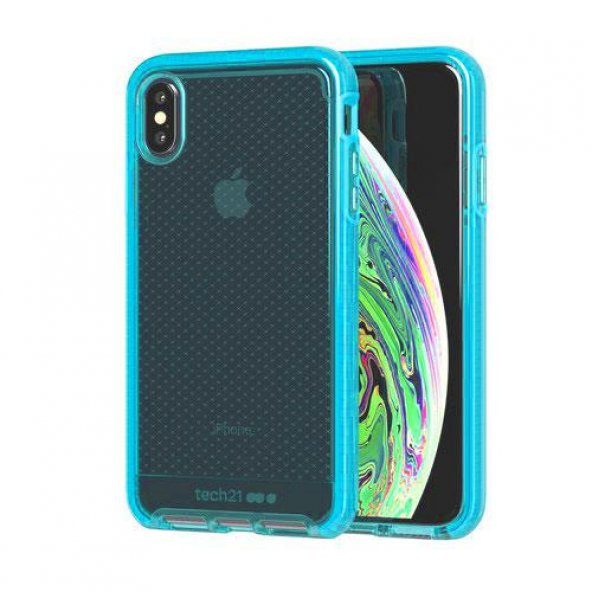 LaVinyak Tech21 iPhone XR MAVİ EvoChech Kılıf Kapak - 4