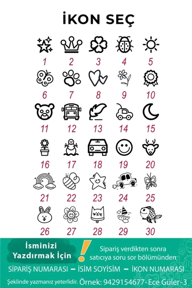 Mavi Öğrenci Kaşesi, Okul Anaokul Kreş Kaşesi, Defter Kitap, Kıyafet Elbise Kaşesi Etiketi - 2