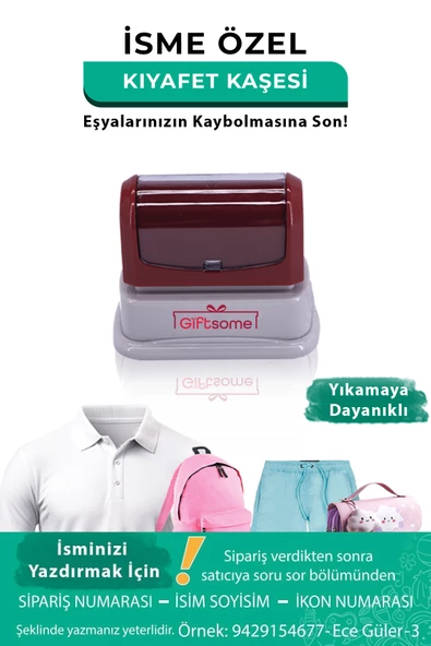 Kırmızı Öğrenci Kaşesi, Okul Anaokul Kreş Kaşesi, Defter Kitap, Kıyafet Elbise Kaşesi Etiketi