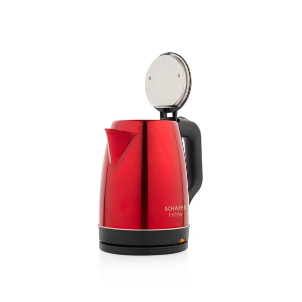 Schafer Hitze Paslanmaz Çelik Su Isıtıcı (Kettle)-Kırmızı - 4