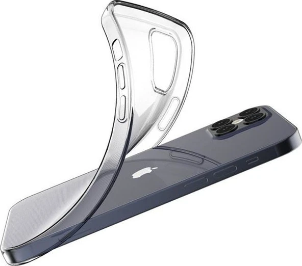Logis Apple iPhone 12 Pro 6.1" Şeffaf Kılıf Silikon Koruma - 5