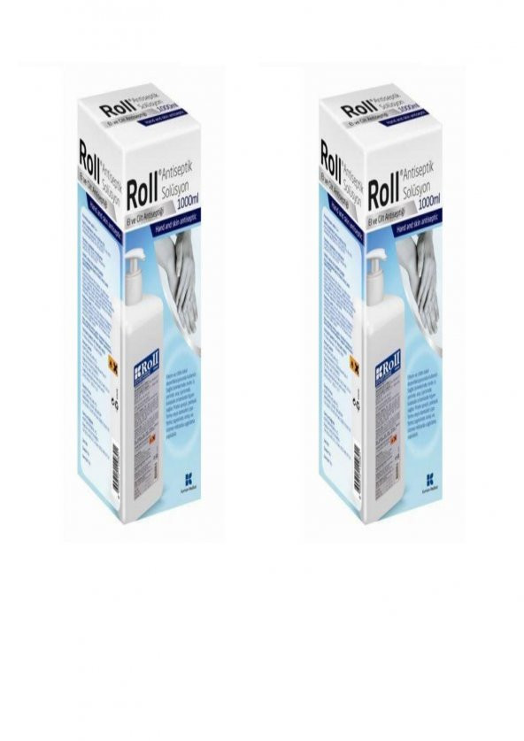 Roll Antiseptik Solüsyon El ve Cilt Dezenfektanı 1000 ML Sprey ( 2 ADET )