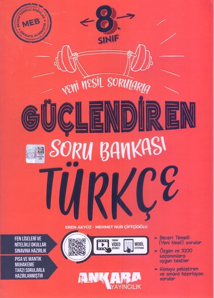 ANKARA 8.SINIF GÜÇLENDİREN TÜRKÇE SORU BANKASI