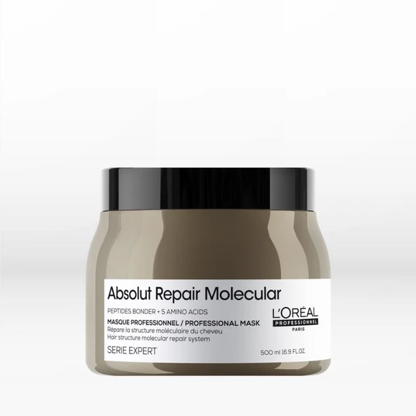 Loreal Professionnel Absolut Repair Molecular Tüm Yıpranmış Saçlar İçin Yoğun Onarıcı Maske 500 ml ürün görseli