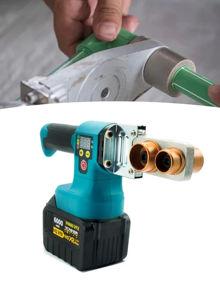 Rowermax Alman 4200 VFX Kömürsüz Motor Çift Akülü Motor Korumalı Plastik Pvc Boru Kaynak Makinesi - 3
