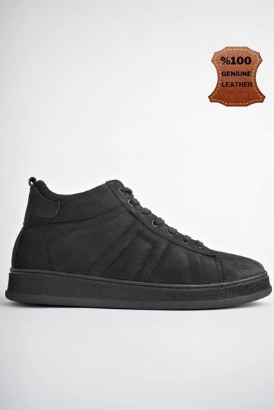 Muggo CARREY Garantili Hakiki Deri Bağcıklı Fermuarlı Erkek Bot - 8