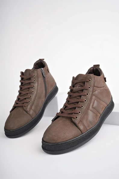 Muggo CARREY Garantili Hakiki Deri Bağcıklı Fermuarlı Erkek Bot - 2