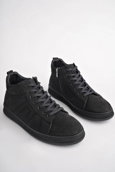 Muggo CARREY Garantili Hakiki Deri Bağcıklı Fermuarlı Erkek Bot - 10