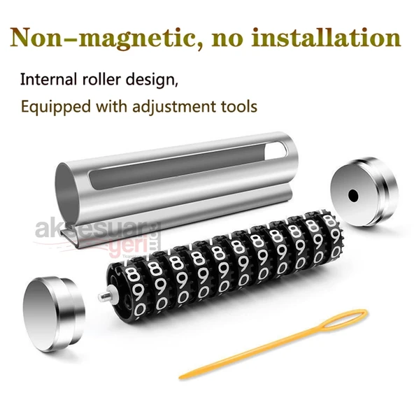 Metal Araç Numaratör Park Tel Gümüş Renk 1.Sınıf İthal Ürün - 3