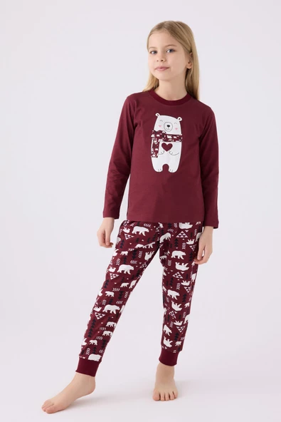 Arnetta 3107 Kız Çocuk Uzun Kol Pijama Takım