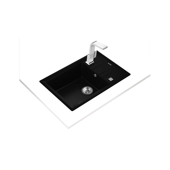 Teka Stone 60 S-Tg Metallic Black Granit Eviye - 2