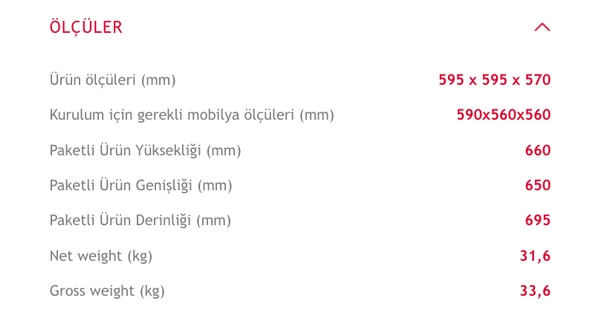 Hoover HOAT 3150 BI/E Siyah  Ankastre Fırın - 5