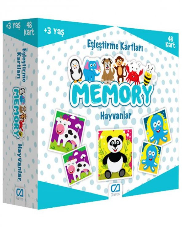Hayvanlar Memory Eşleştirme Kartları Ca Games 5041
