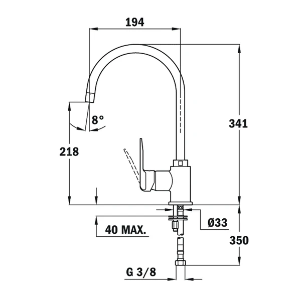 55995020Q-Teka SP 995 Siyah Armatür - 2