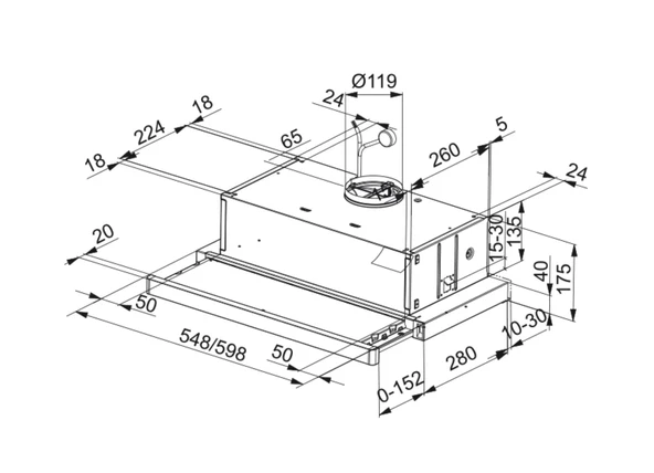 315.0547.796-Franke Ftc 632L Gr/Xs  Sürgülü Aspiratör - 4