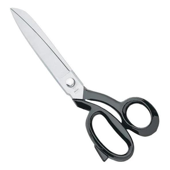 FDM Merze 4115-9 Siyah Saplı Yatık Regula Makası Extra Kalite D-105 No:9 (22,5 cm)